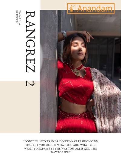 Rangrez Vol 2 By Anandam Designer Readymade Lehenga Choli Collection